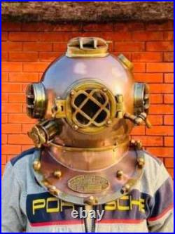 Antique Diving Divers Helmet Mark V US Navy Helmet Marine Deep Scuba Helmet Gift