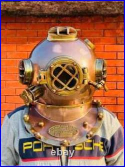 Antique Diving Divers Helmet Mark V US Navy Helmet Marine Deep Scuba Helmet Gift