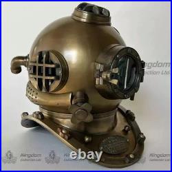 Antique Diving Helmet Vintage Brass Scuba Mark V Collectible Deep Sea Diving