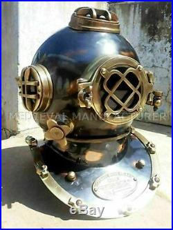 Antique Diving Vintage Boston MARK V U. S Navy Deep Sea SCA Divers Helmet Replica