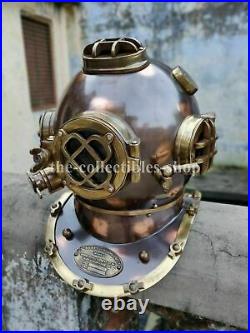 Antique Morse Style US Navy Diver Helmet Vintage Diving Helmet Deep Sea Scuba