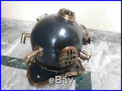 Antique Nautical U. S Navy Mark V Vintage Brass Diving Divers Helmet