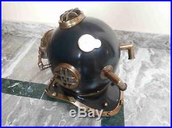 Antique Nautical U. S Navy Mark V Vintage Brass Diving Divers Helmet