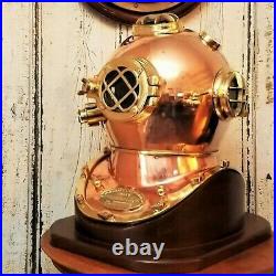 Antique Navy Vintage Brass Diving Helmet Mark V Deep Sea Divers Morse Marine Sea