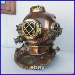 Antique Scuba SCA Divers Diving Helmet USNavy Mark V Deep Sea Marine Divers Gift