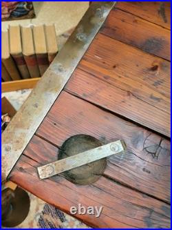 Antique Ships Hatch Cover Nautical Coffee Table Heavy 59 X 27