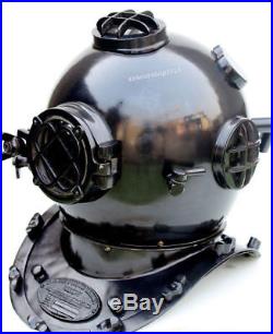 Antique Solid Brass & Morse U. S Navy Mark Diving Divers Helmet Christmas Gift