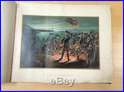 Antique The US Army and Navy 1776-1899 MILITARY Book 42 COLOR CHROMOLITHOGRAPH
