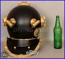 Antique U. S Navy Mark V Divers Diving Helmet Vintage Style Solid Steel & Brass