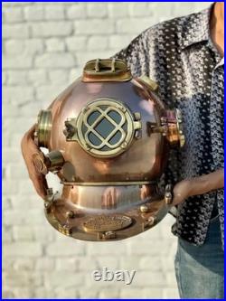 Antique US Navy Diving Helmet Heavy Marine Divers Helmet Collectible