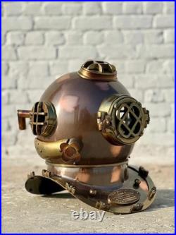 Antique US Navy Diving Helmet Heavy Marine Divers Helmet Collectible