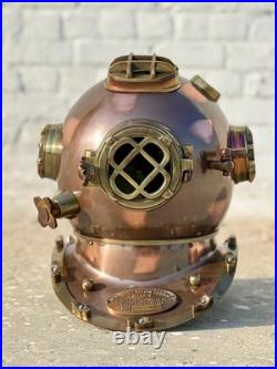 Antique US Navy Diving Helmet Heavy Marine Divers Helmet Collectible
