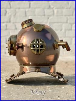 Antique US Navy Diving Helmet Heavy Marine Divers Helmet Collectible