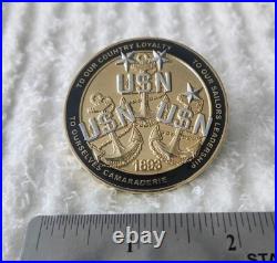 Authentic Us Navy Spawar System Center Pacific Yokosuka Japan Challenge Coin