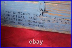 Aviation Ordnance AIRCRAFT Acessory Set CHEMICAL TANK Mk10 Mod 0 Crate Box USN
