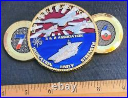 Awesome 5 Navy USN Petty Officer 3&2 Challenge Coin USS Ronald Reagan (CVN-76)
