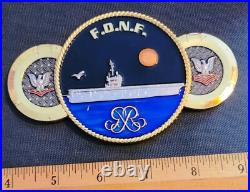 Awesome 5 Navy USN Petty Officer 3&2 Challenge Coin USS Ronald Reagan (CVN-76)