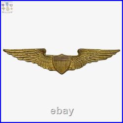 Bb&b Wwi Aviator Wings Flight Instructor Civilian Pilot Navy Air Corps Bronze