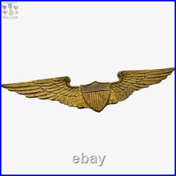 Bb&b Wwi Aviator Wings Flight Instructor Civilian Pilot Navy Air Corps Bronze
