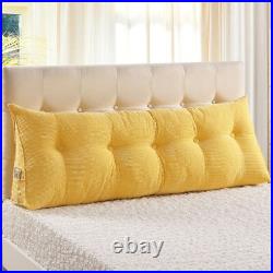 Bed Rest Wedge Reading Pillow Bolster Triangular Headboard Daybed Back Cushion