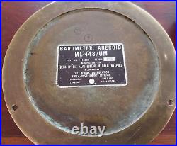 Bendix Friez Bureau of Naval Weapons Barometer ML-448/UM Great Chelsea Companion