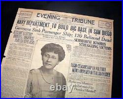 Best United States Navy Pick San Diego California as Pacific Base 1917 Newspaper