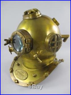 Boston Antique 18 U. S Navy Diving Helmet Mark V Deep Sea Divers Vintage Decor