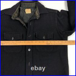Boston Uniform Company Shirt Mens Large Admiral Navy Military Vintage Old