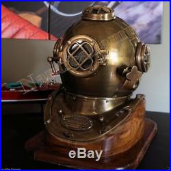 Brass Diving Vintage Divers Helmet Antique Maritime U. S Navy Mark V Maritime