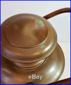 Brass ship/marine/nautical oil lamp/lantern, USN, Perkins 18 VG Condition