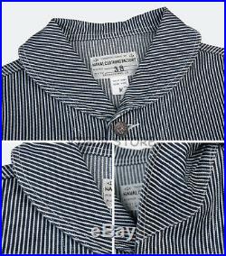 Bronson USN Hickory Stripe Work Jacket 10.5oz Men's Shawl Collar Jacket Onewash