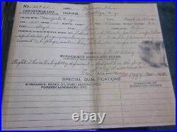Brooklyn NY GI US Navy Continuous Service Certificate 1917-38 RACISM SUPER RARE