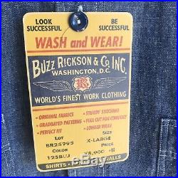 Buzz Rickson US Navy Chambray Shirt USN Made In Japan Mister Freedom Sugarcane