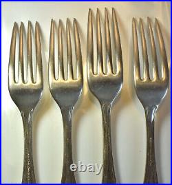 C. 1900 US Navy Silverplated Officers' Mess Cutlery Rare Threaded Oval Pat