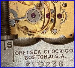 CHELSEA U. S. NAVY MARK I CLOCK MODEL 17K BRASS CIRCA 1941 WWII'as-is
