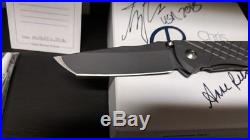 CHRIS REEVE Umnumzaan Black KG Tanto USN knife show signed box limited made