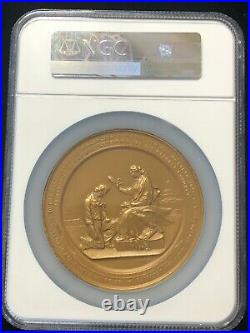 CREIGHTON LOW & STOUFFER Rescue J-LS-11 Bronze 80mm Medal NGC MS 67 Restrike