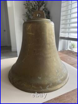 Cast Iron Bell USS Newport News Navy Ship