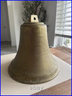 Cast Iron Bell USS Newport News Navy Ship