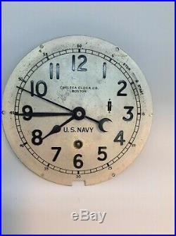 Chelsea WW2 Zig Zag US Navy Course Clock 14E WWII