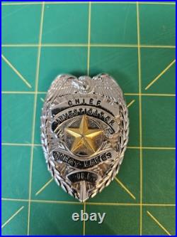 Chief Investigator Badge NAVSTA Great Lakes IL Navy USN Training Base BOOT CAMP