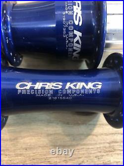 Chris King Classic Navy Blue 100/135mm QR Hubset Rim Brake