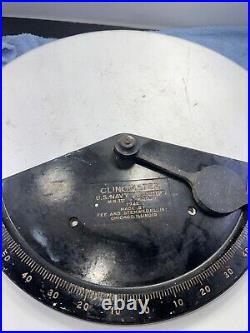 Clinometer MKIII U. S. NAVY 1942 Model Fee & Stemwedel BU SHIPS Chicago IL Rare