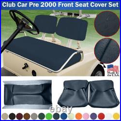Club Car PRE-2000 DS Golf Cart Front Heavy Duty Vinyl Replacement Seat Cover Set