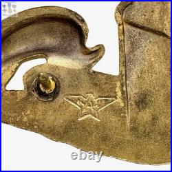 Cold War U. S. Navy Submarine Warfare Dolphins Badge Officer Hilborn Hamburger