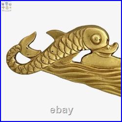 Cold War U. S. Navy Submarine Warfare Dolphins Badge Officer Hilborn Hamburger