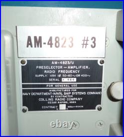 Collins AM-4832/U RF Preselector-Amplifier Navships