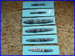 Complete Ww2 Usn Miniature British Identification Ships, Framburg Chicago 1943