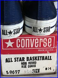 Converse, All Star, Vintage, Navy, Size 8.5, Made in USA, New