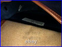 DOONEY & BOURKE Vintage AWL BIG DUCK Leather Navy Blue Pebbled Leather Crossbody